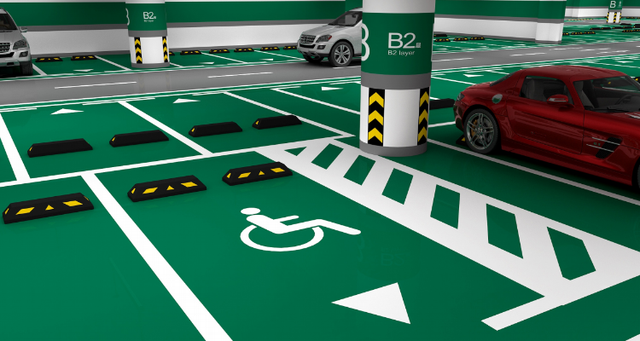 地下車(chē)庫(kù)劃線 地下車(chē)庫(kù)劃線