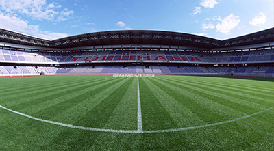 人造草足球場如何進行草坪粘接施工？