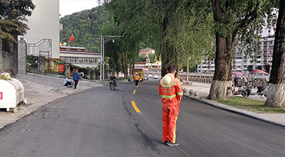 阿壩道路交通標線施工